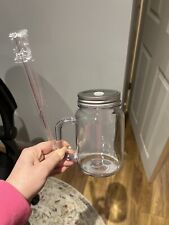 Plastic mason jar with lid and