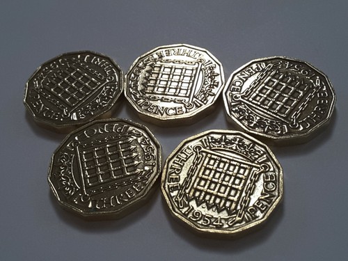 Eliabeth brass three pence - eliabeth,