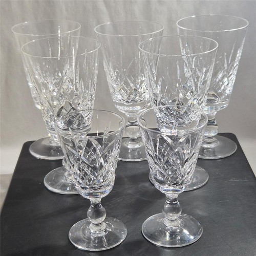 Stuart crystal cut glass - 7, x