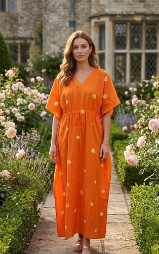 Women long african kaftan - african,