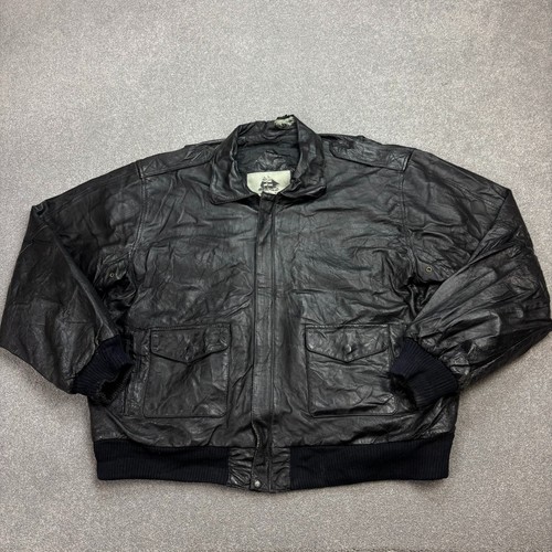 Leather flying jacket adult - leather, x