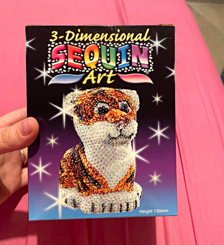 Sequin art tiger - sequin,