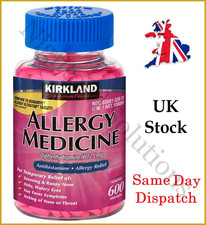 Kirkland Signature Allergy Relief 25mg 600 Minitabs Tablets Bulk Antihistamine