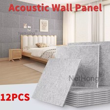 12x Acoustic Wall Panel Tiles