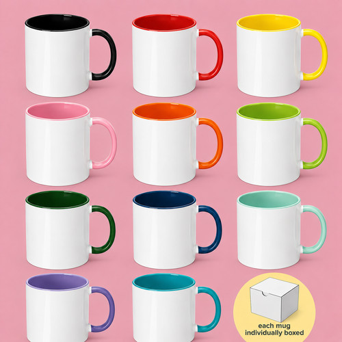11oz coloured sublimation mugs - 11oz,