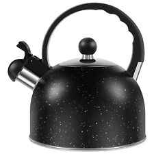 2.5L Whistling Kettle Stainless Steel Camping Kettle for Gas Stove Induction Hob