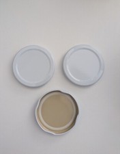 New Jam Jar Twist Off Replacement Lids in White Various Sizes 63mm 66mm and 70mm