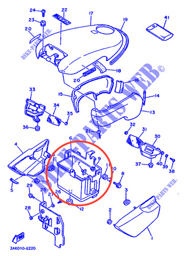 Yamaha 750fzx battery tray - yamaha,