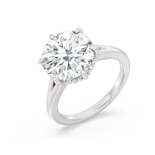 Diamond ring engagement - diamond, lab