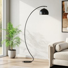 Curved Arch Floor Lamp Standing Floor Lamps Domed Lampshade Reading Living Room