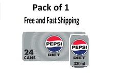 Pepsi Diet Cola Cans 24 X 330