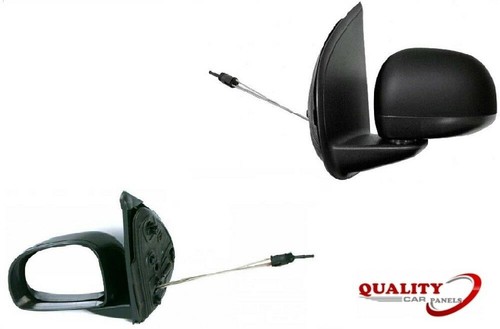 Door wing mirror - door, black