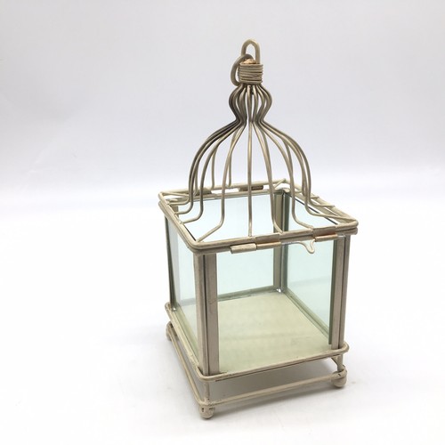 Creamy white metal glass - metal,