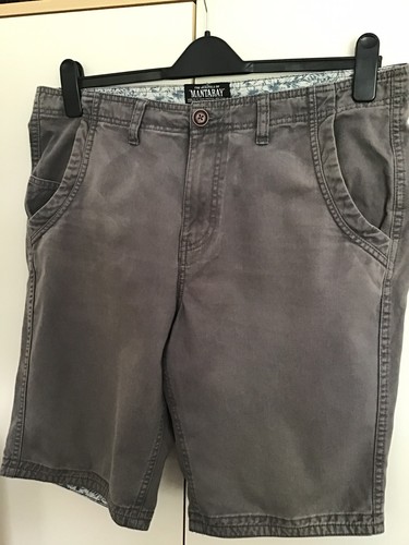 Mens mantaray grey chino - mantaray,