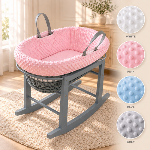 Wicker moses basket rocking - wicker,