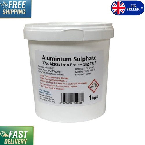 1kg aluminium sulphate tub - aluminium,