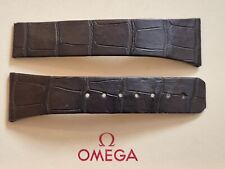 Omega Constellation 25mm Dark Brown Alligator Deployment Strap No. 98000424