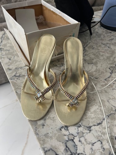 Faith gold diamonte - diamonte, sandals