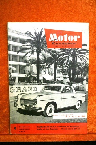 Motor review nsu prinz 3 - 8/61,
