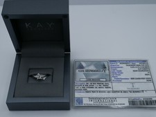 14KW 1/2ct Certified Tolkowsky Princess Diamond Engagement Ring | sz 5