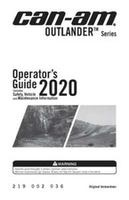 Can Am Owners Manual Book 2020