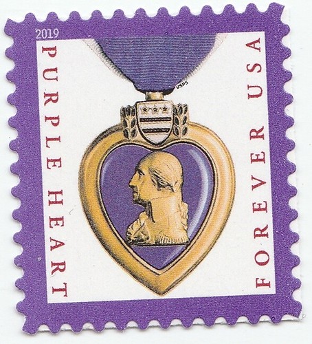 5419 purple heart medal - heart,