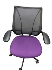 BLACK AND PURPLE HUMANSCALE LIBERTY OFFICE TASK CHAIR