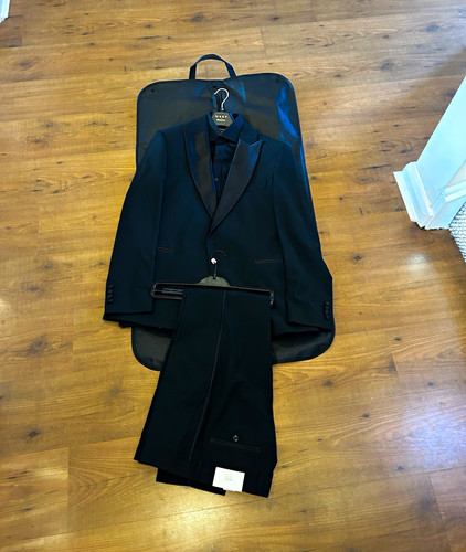 Moss men black wool tuxedo - men’s,