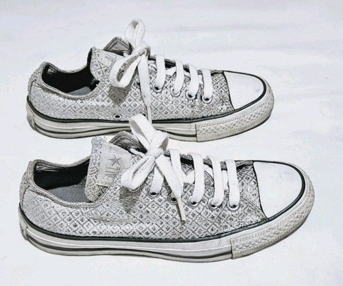 Converse silver embroidered - converse,
