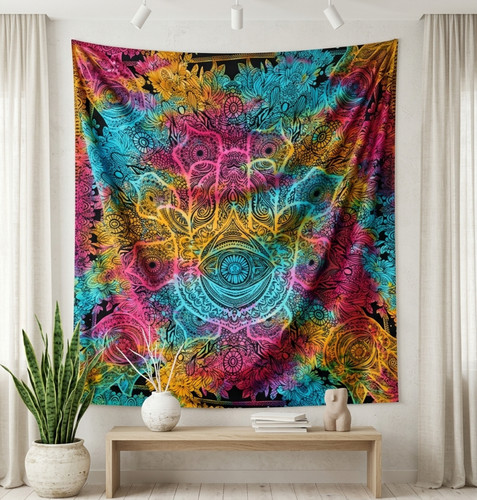 Boho wall hanging tapestry - wall,