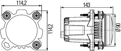Headlight lamp both - sides, 1bl