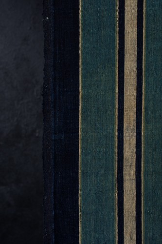 Vintage japanese cotton shima - japanese,