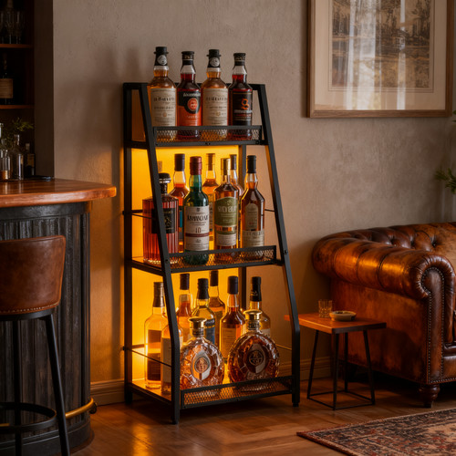 3tier vintage liquor cabinet - 3tier,