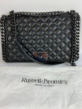 Russell & Bromley bag chain detail black shoulder bag w d/bag rarely carried fh