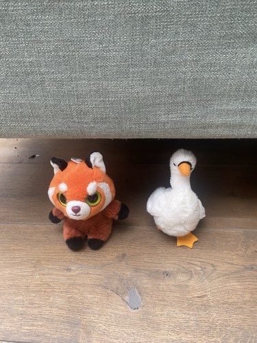 Red panda and swan - and, toy