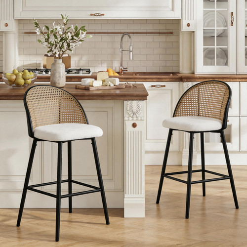 Padded bar stools set - bar,