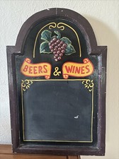 Vintage Original French Cafe Menu Board, Bistro, Restaurant, Interior Design Pub