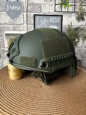FAST Tactical Bulletproof Ballistic Helmet – High Cut GREEN (Wendy suspension)