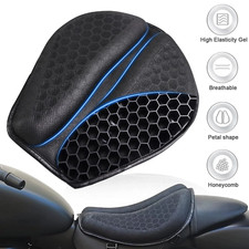 Motorcycle Honeycomb Gel Seat Comfort Cushion Pillow Pad Relief Pressure Cover