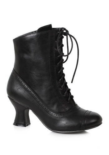 Women black victorian boots - women's,
