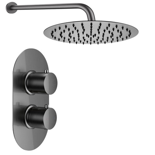 Gunmetal grey round dual - gunmetal,