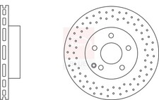2x Brake Discs Pair Vented