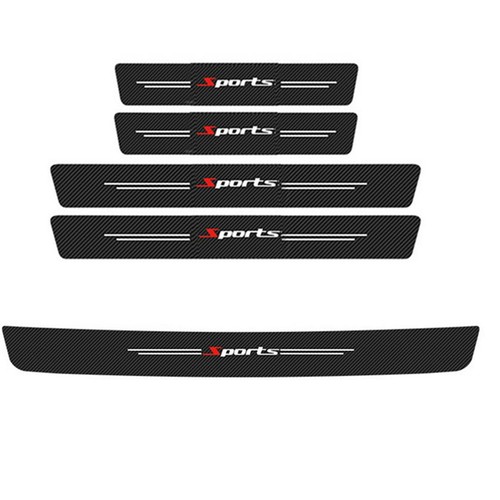 Car scuff plate - 5x, carbon