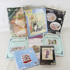 NEEDLEWORK KIT Bundle 8x Cross Stitch & Tapestry Unused DMC Dimensions - EHB