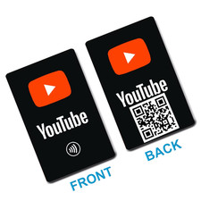 YouTube NFC Card With QR Code – Tap to Subscribe | Boost Your Channel with Ease