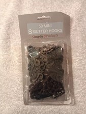 Christmas S Mini Gutter Hooks Weatherproof Plastic for Hanging String...