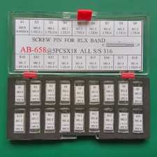 90Pcs 18 Sizes Stainless Steel Screw Pins Links For Watch Band Bracelet Strap