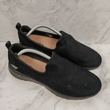 Skechers GOwalk Goga Max Mens Black Slip On Trainers Shoes UK 8 Comfort Walking