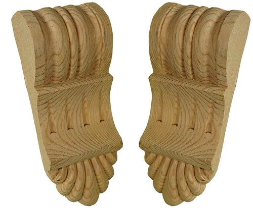 Wood fireplace corbels - wood,