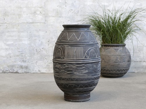 Huge 42cm french stone - huge, vase